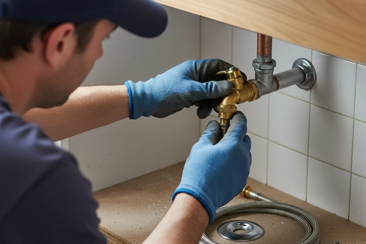 Shutoff valve and fitting work during Repiping in Maybee